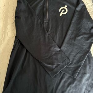 Lulu lemon Black Long Sleeve 3/4 zip pullover navy blue size Medium Peloton
